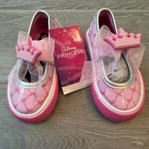 NWT Disney Princess Rapunzel Pink Mary Jane Sneakers Shoes Toddler Girls Size 5